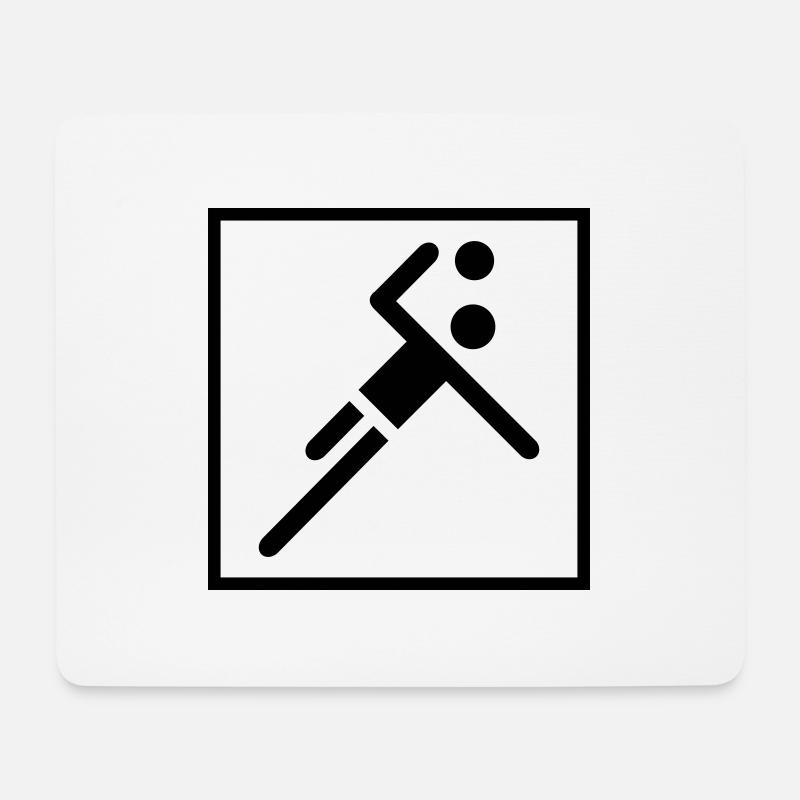 Handball - Mousepad (Querformat) - Weiß