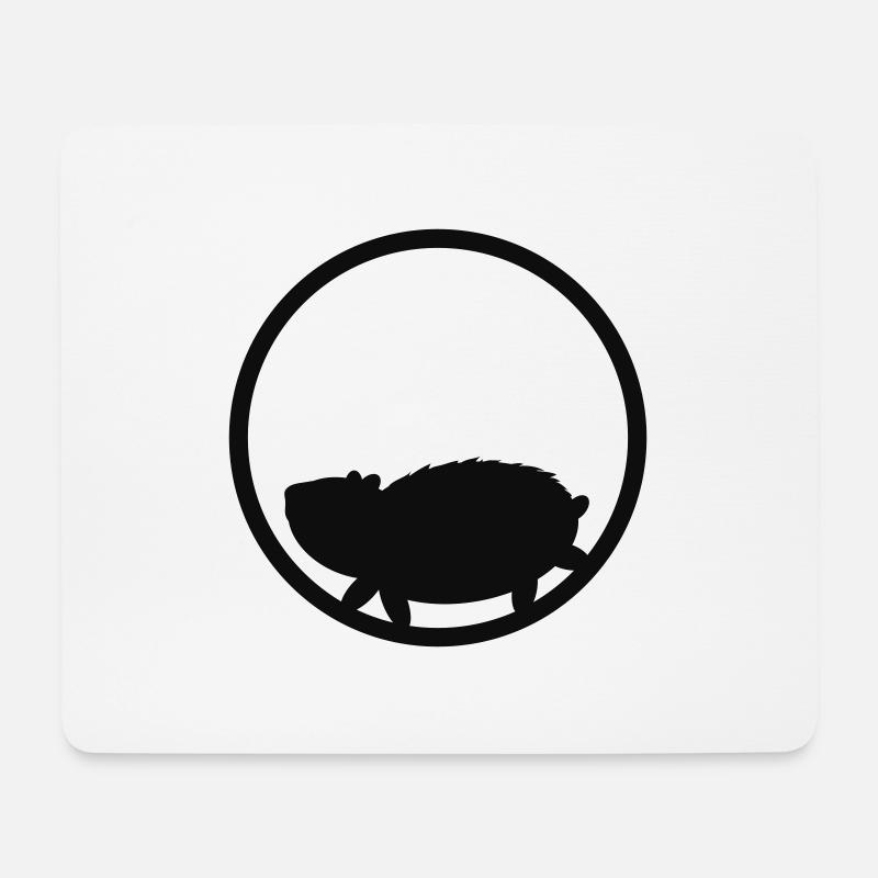 Feldhamster - Mousepad (Querformat) - Weiß