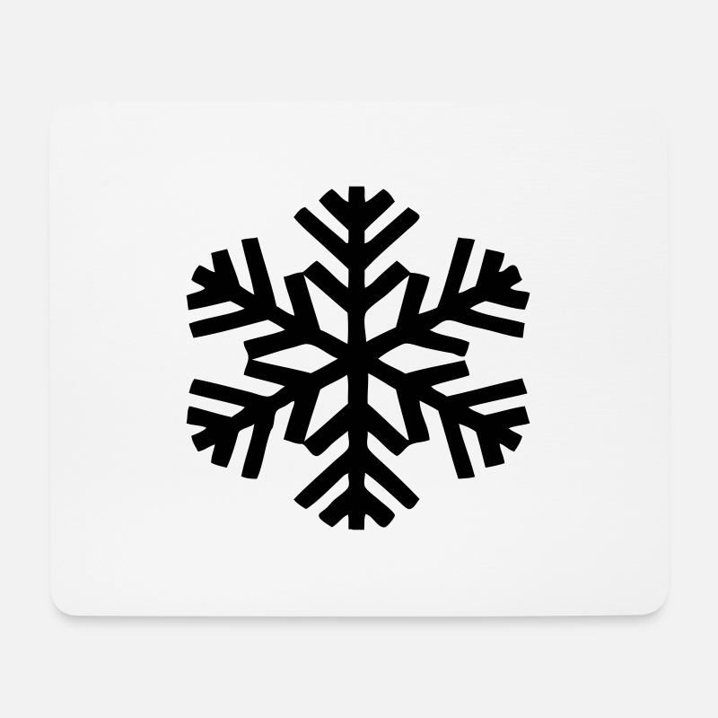 Kälte - Mousepad (Querformat) - Weiß