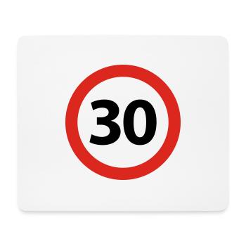 30 Anniversaire - Tapis de souris (format paysage) - blanc - Devant