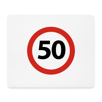 50 Birthday - Mouse Pad (horizontal) - white - Front
