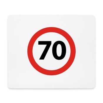 70th Birthday - Mouse Pad (horizontal) - white - Front