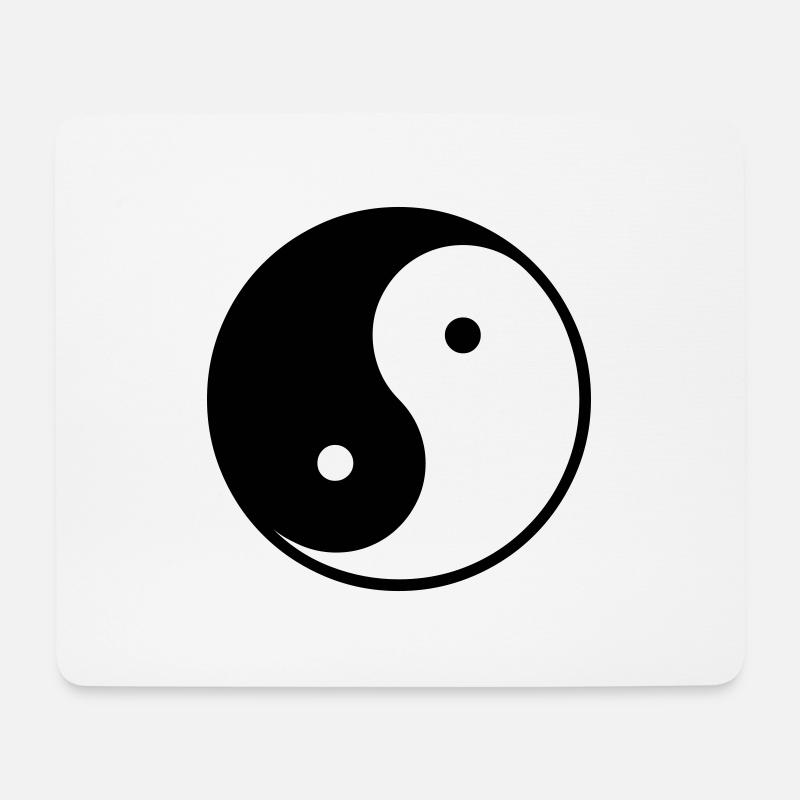 Ying und Yang - Mousepad (Querformat) - Weiß