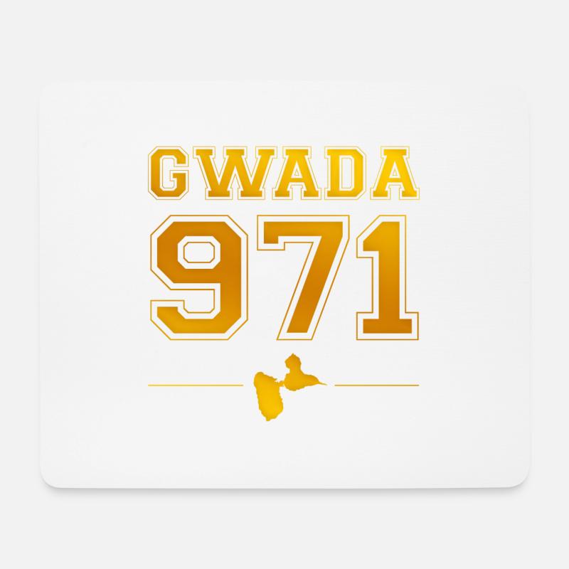 gwada_school_or - Mousepad (Querformat) - Weiß