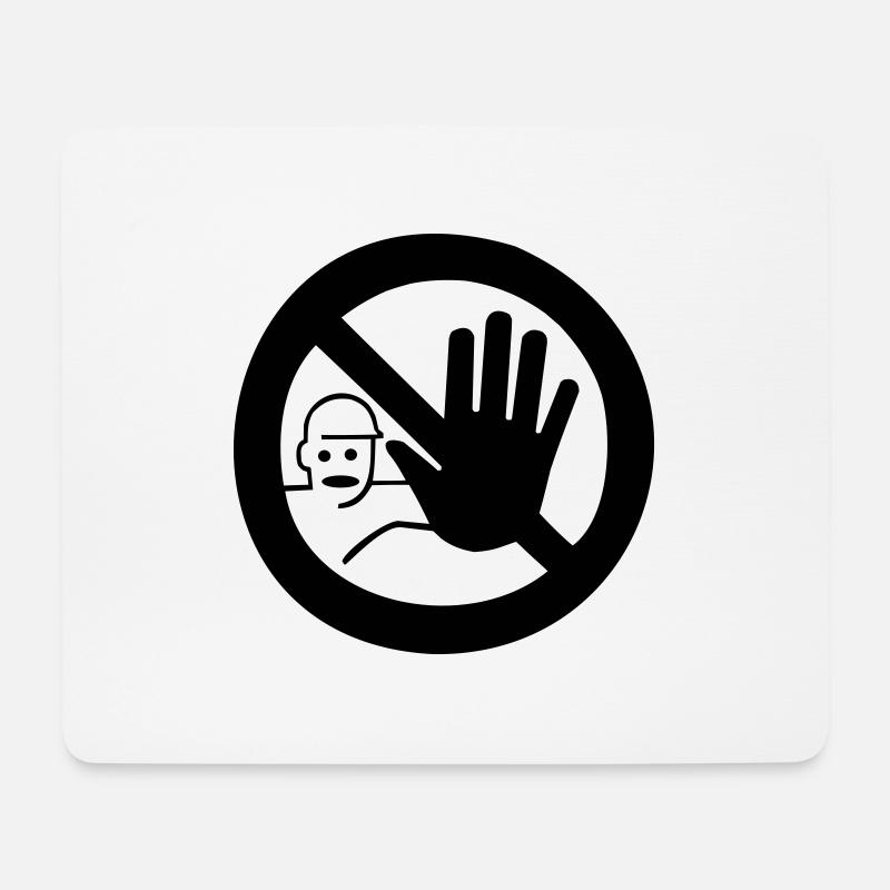 STOP - Mouse Pad (horizontal) - white