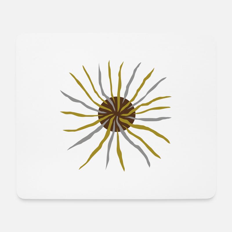 Sonne - Mousepad (Querformat) - Weiß