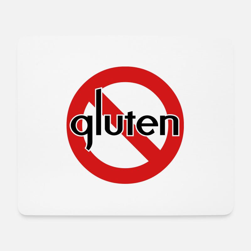 Glutenfrei - Mousepad (Querformat) - Weiß