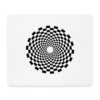 psychedelic_circle - Mousepad (Querformat) - Weiß - Vorne