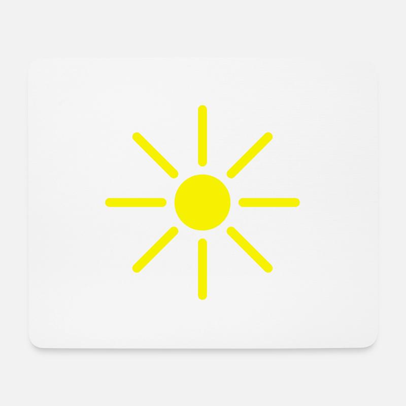 sonne - Mousepad (Querformat) - Weiß