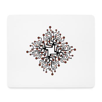 Netzwerk_2f - Tapis de souris (format paysage) - blanc - Devant