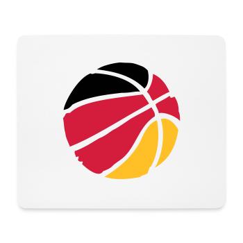 Basket-ball Basketball Basket - Tapis de souris (format paysage) - blanc - Devant
