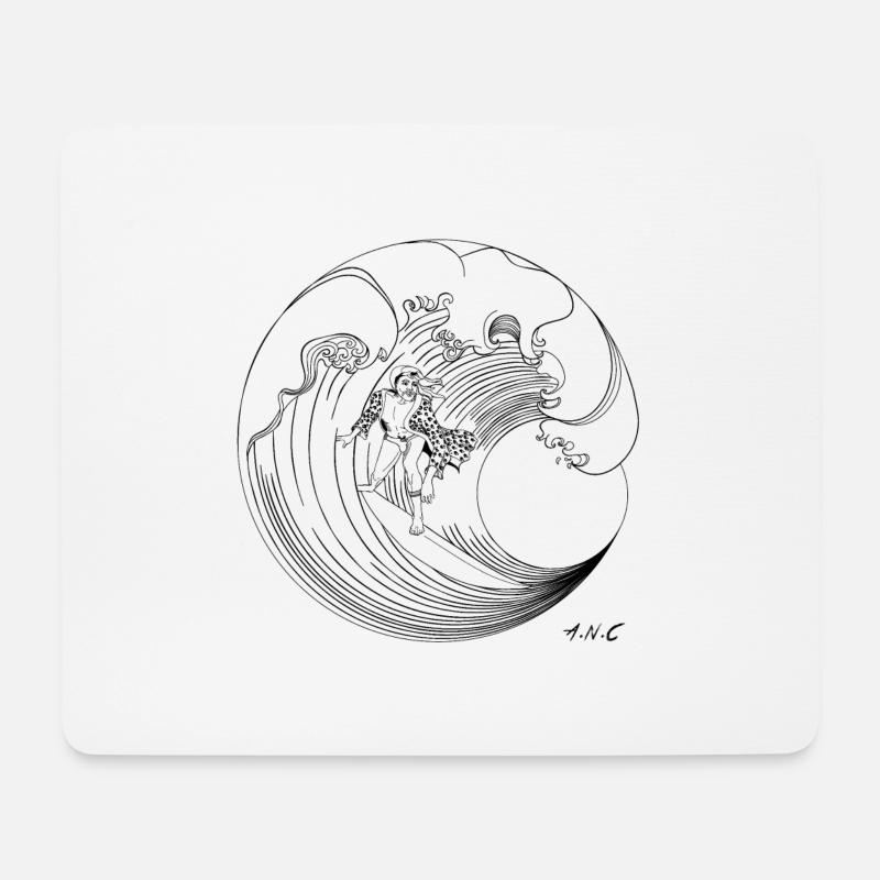 Living la vida Aloha BW - Mousepad (Querformat) - Weiß