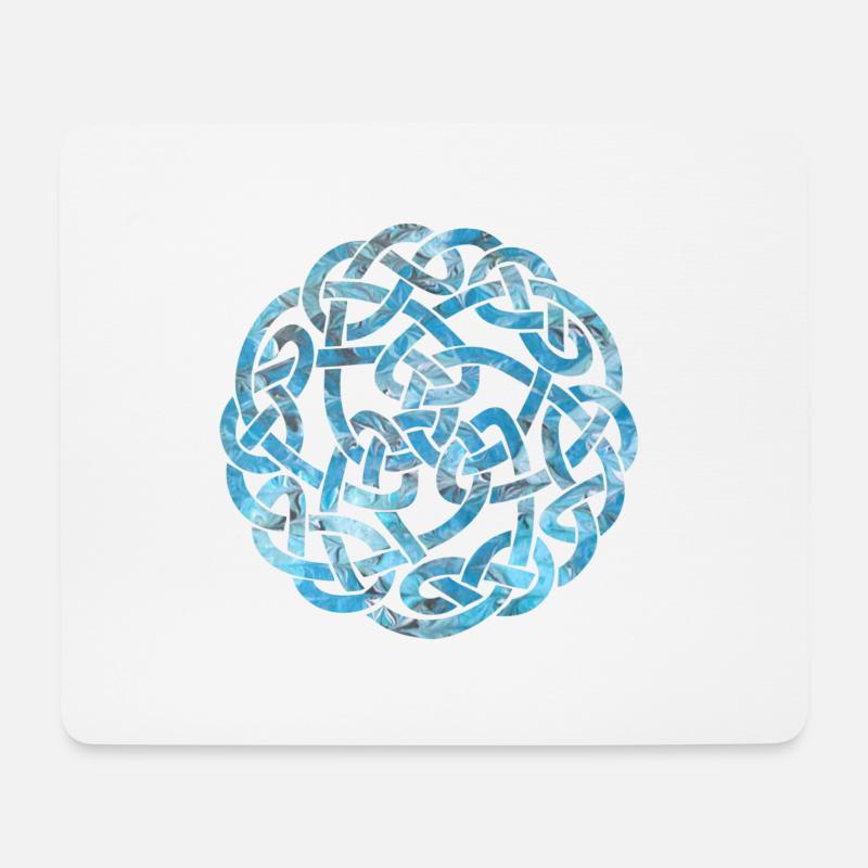 keltischer knoten 5 e 78 - Mousepad (Querformat) - Weiß