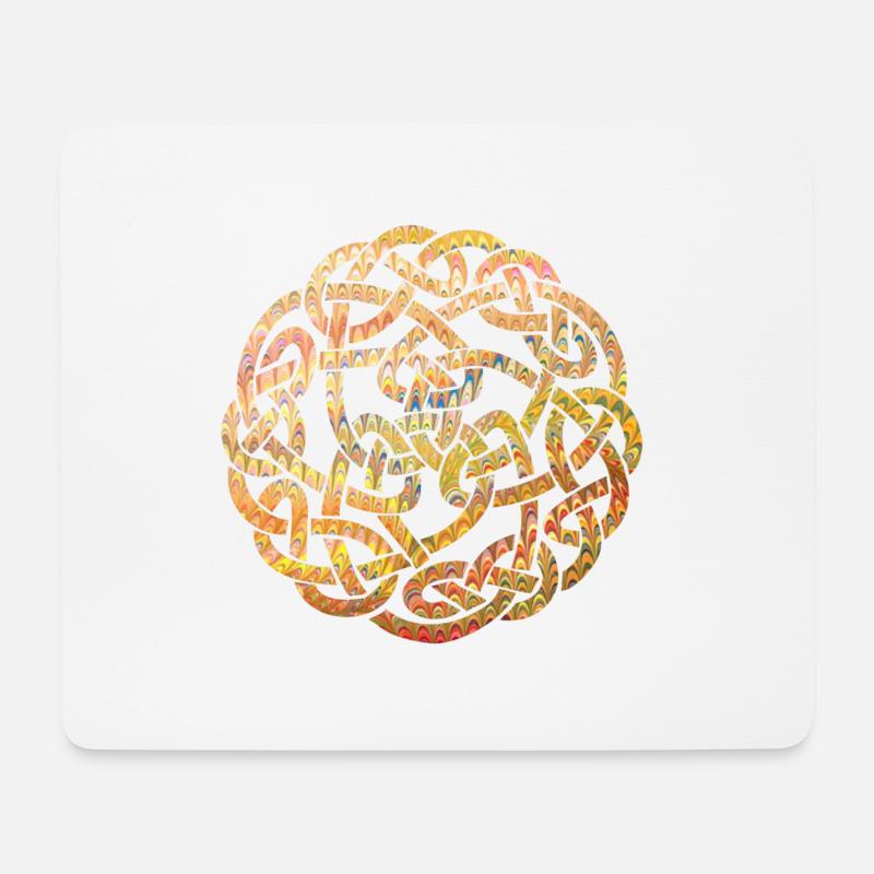keltischer knoten 5 e 37 - Mousepad (Querformat) - Weiß