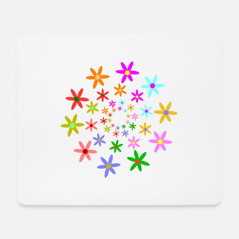 flowers - Mouse Pad (horizontal) - white