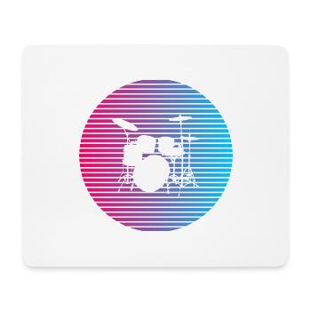 Ich mag die Drums - Mousepad (Querformat) - Weiß - Vorne