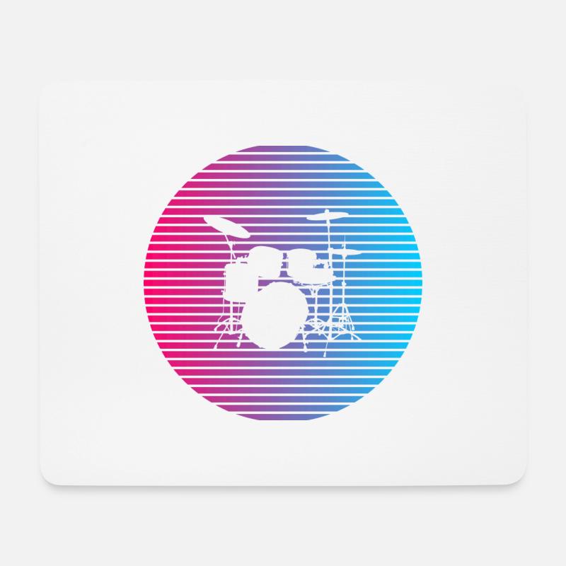 Ich mag die Drums - Mousepad (Querformat) - Weiß