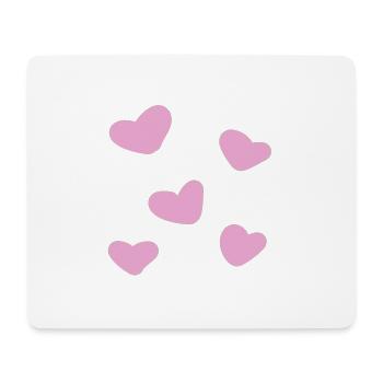 herzen herz - Mousepad (Querformat) - Weiß - Vorne