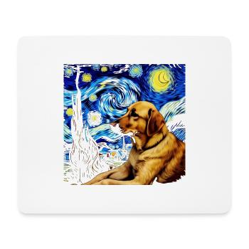 Deutscher Schäferhund Lustiger Hund Beliebtes - Mousepad (Querformat) - Weiß - Vorne