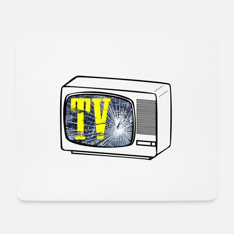 Stukke TV - Mousepad (Querformat) - Weiß