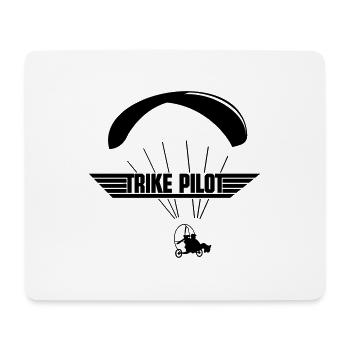 Motorschirm Paramotor Trike Pilot - Tapis de souris (format paysage) - blanc - Devant