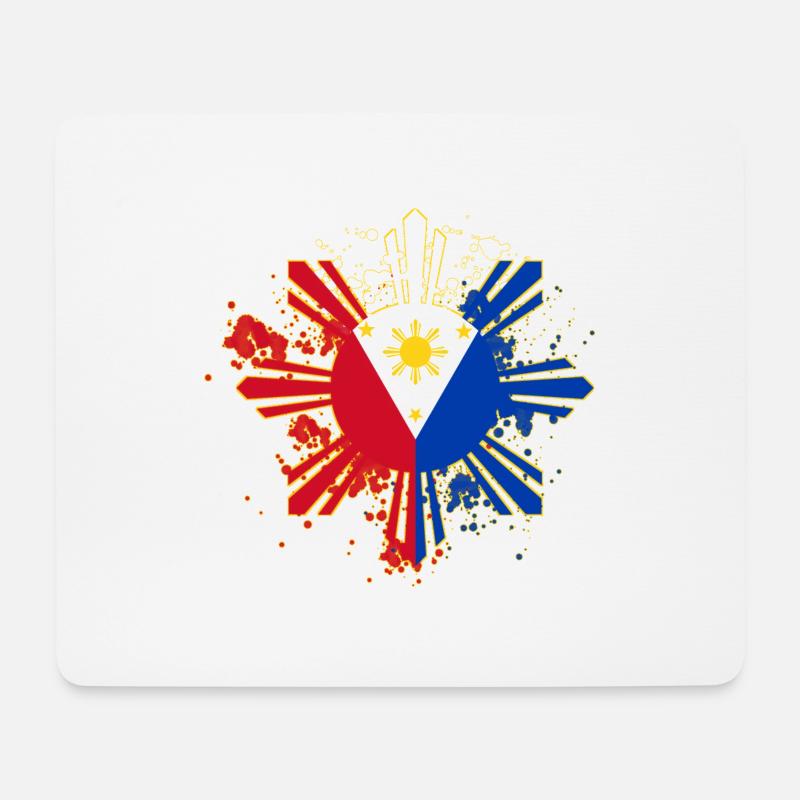 Philippinen Filipino Flagge Stolz I Geschenk - Mousepad (Querformat) - Weiß