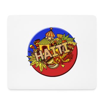 Haiti Haitian Flagge Frau Prinzessin I Geschenk - Mousepad (Querformat) - Weiß - Vorne
