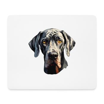 Great Dane - Mouse Pad (horizontal) - white - Front