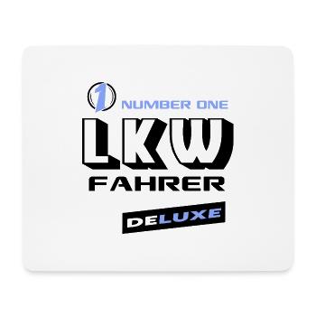 LKW Number One Deluxe Bester Lastwagen - Mousepad (Querformat) - Weiß - Vorne