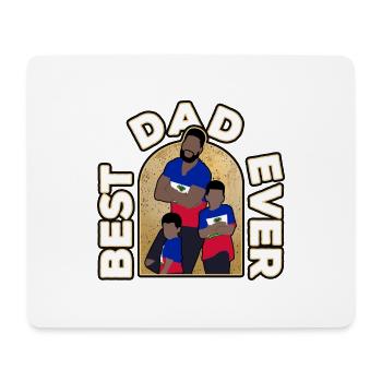 Haiti Haitian Flagge Vater Kind I Geschenk - Mousepad (Querformat) - Weiß - Vorne