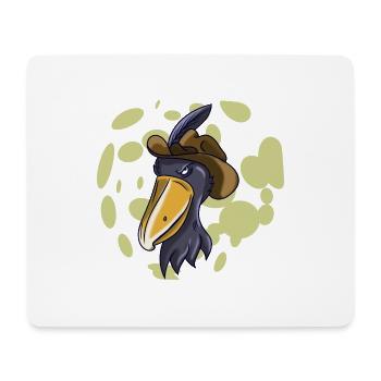 Shoebill Bird Ornithologist Forest I Gift - Mouse Pad (horizontal) - white - Front