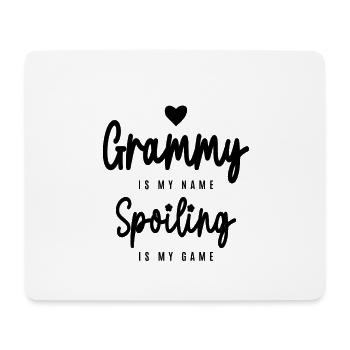 Grammy ist mein Name Verwöhnen ist mein Spiel - Oma - Mousepad (Querformat) - Weiß - Vorne