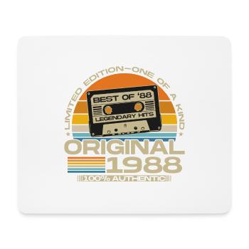 Original 1988 Jahrgang Geburtstag Geschenk Retro - Mousepad (Querformat) - Weiß - Vorne
