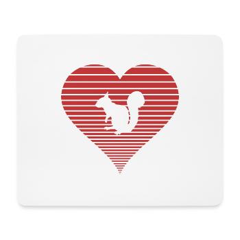Eichhörnchen - Mousepad (Querformat) - Weiß - Vorne
