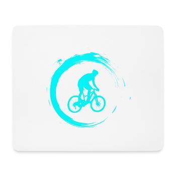 mountain bike - Mouse Pad (horizontal) - white - Front