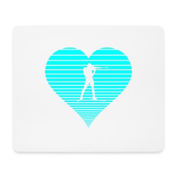 Biathlon - Mousepad (Querformat) - Weiß - Vorne