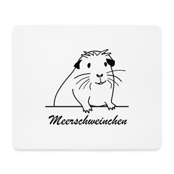 Meerschweinchen - Mousepad (Querformat) - Weiß - Vorne