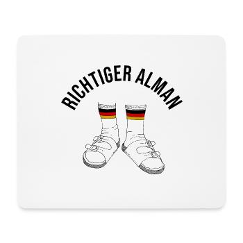 Richtiger Alman - Mousepad (Querformat) - Weiß - Vorne