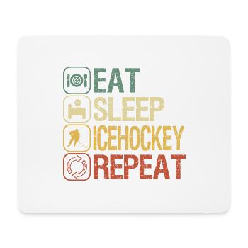 Eishockey - Mousepad (Querformat) - Weiß - Vorne