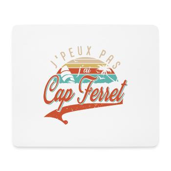 I can't I cap ferret gift man woman - Mouse Pad (horizontal) - white - Front