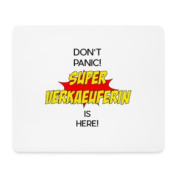 Super Verkäuferin / Super Saleswoman - Mousepad (Querformat) - Weiß - Vorne
