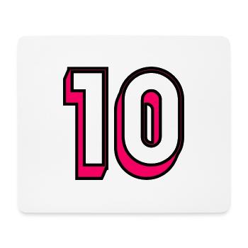 10. 10 JAHRE. 10-JÄHRIGES JUBILÄUM. GEBURTSTAG 10 JAHRE. - Mousepad (Querformat) - Weiß - Vorne