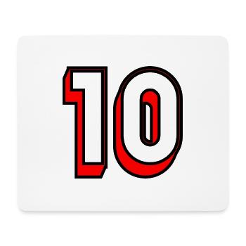10. ANNIVERSAIRE. HAPPY BIRTHDAY - Tapis de souris (format paysage) - blanc - Devant