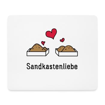 Sandkastenliebe – die Geschenkidee! - Mousepad (Querformat) - Weiß - Vorne