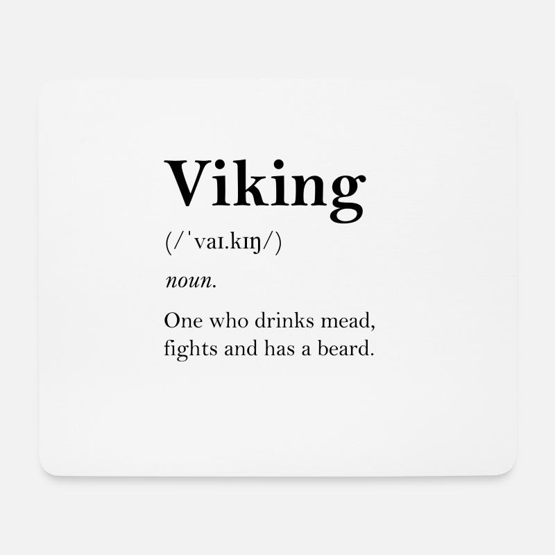 Wikinger Definition - Mousepad (Querformat) - Weiß