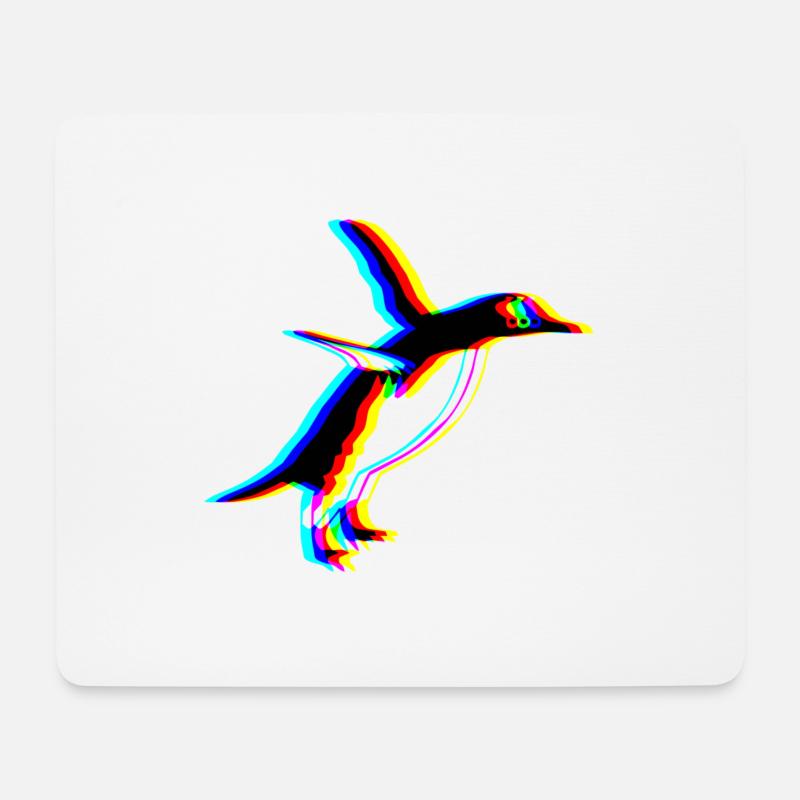 pinguin tier nordpol flügel - Mousepad (Querformat) - Weiß