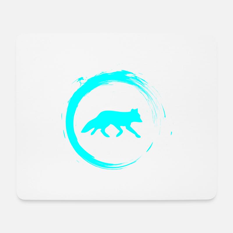 Fuchs - Mousepad (Querformat) - Weiß