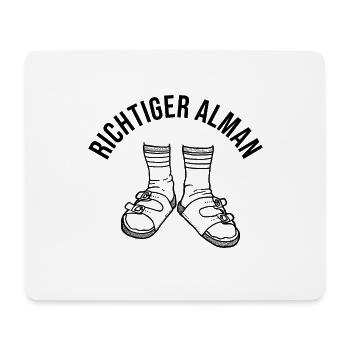 Richtiger Alman - Mousepad (Querformat) - Weiß - Vorne