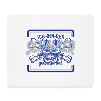 Schalker Warnung | Gelsenkirchen Schalke Geschenk - Mousepad (Querformat) - Weiß - Vorne