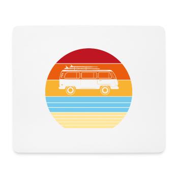 Cadeau Rétro Vintage Old voiture - Tapis de souris (format paysage) - blanc - Devant
